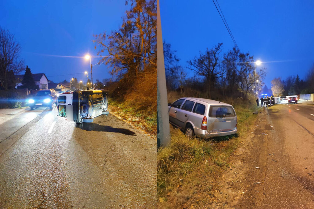 Két autó ütközött össze Budakalászon