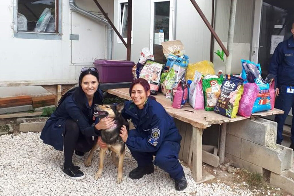 Árva állatoknak gyűjtöttek a rendőrök