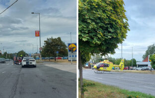 Súlyosan megsérült a motoros a szentendrei balesetben