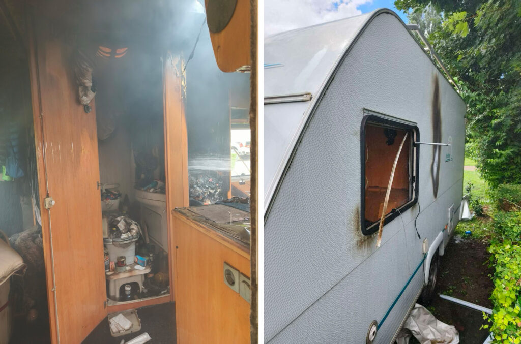 Lakóautó égett Visegrádon