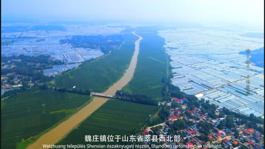 Weizhuang település Shenxian északnyugati részén, Shandong tartományban található