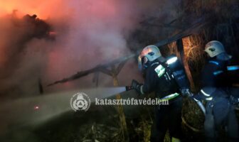 Teljes terjedelmében leégett egy faház Budakalászon