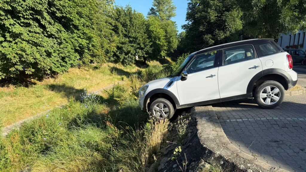 Patakmederbe lógó autót mentettek Szentendrén