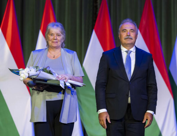 Magyar Bronz Érdemkereszt kitüntetést vehetett át Sáros Tamásné