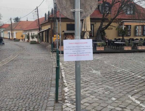 Adventi rendezvénysorozat miatt lezárják a szentendrei Lázár cár teret